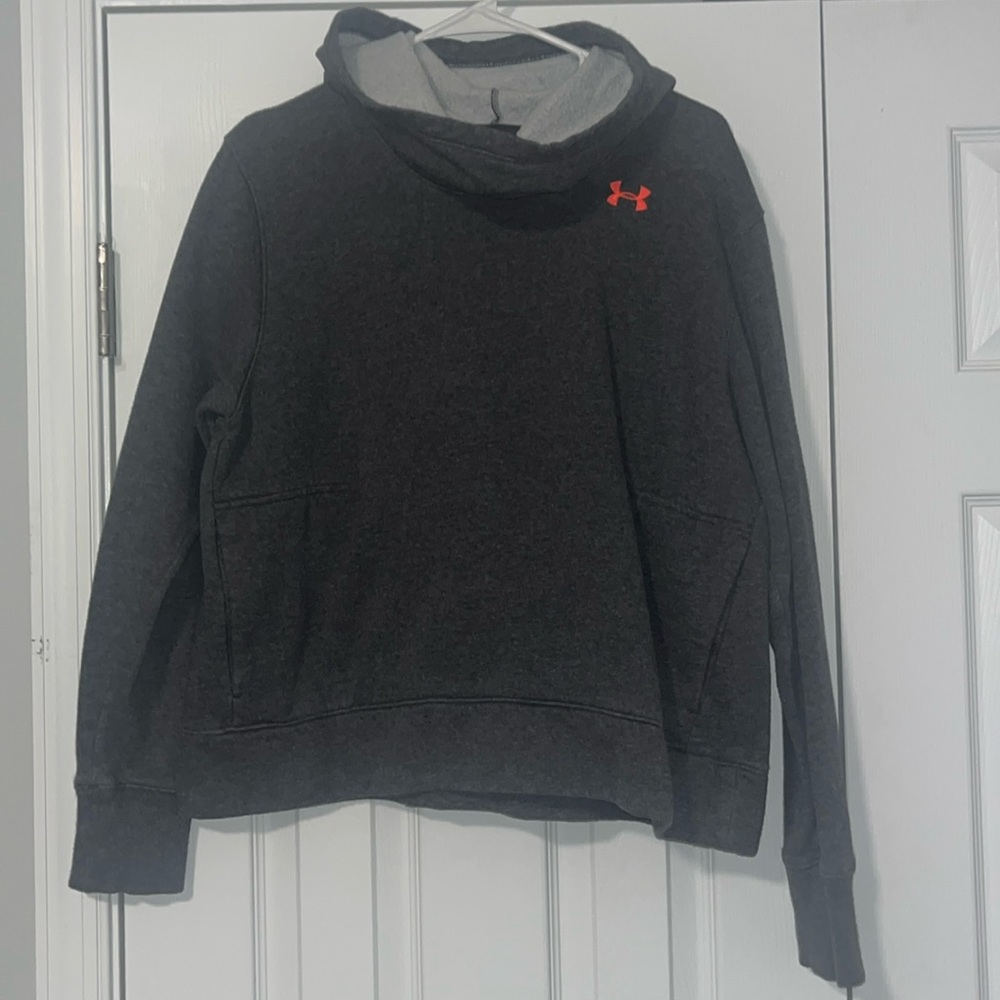 Grey under armor hoodie